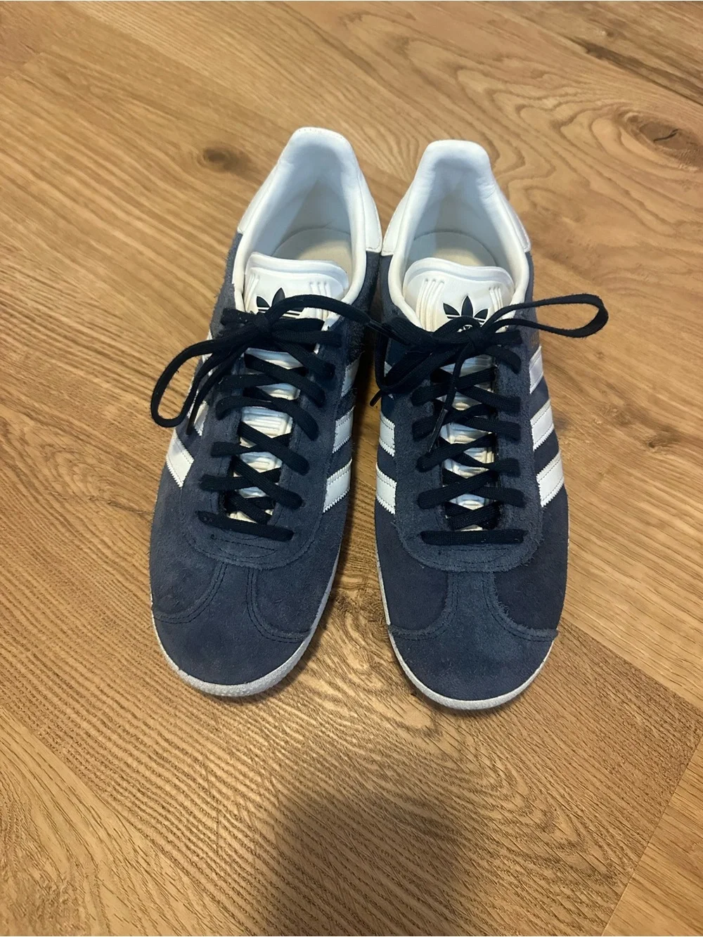 Adidas Gazelle Suede Sneakers in Navy and White